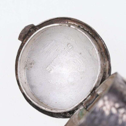 c1910 Sterling Silver Boot Form match holder pendant - Estate Fresh Austin