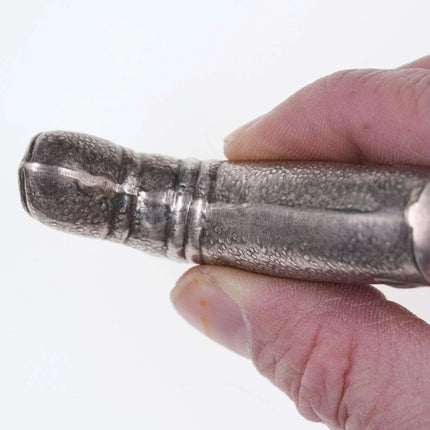 c1910 Sterling Silver Boot Form match holder pendant - Estate Fresh Austin