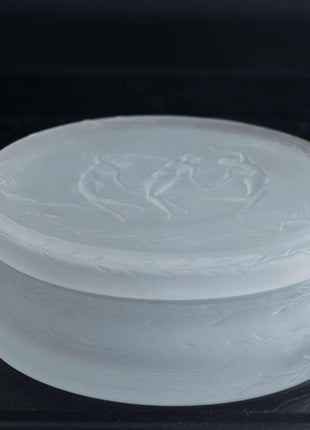 c1912 Lalique for D'Orsay Powder box with 3 Nymphs - Estate Fresh Austin