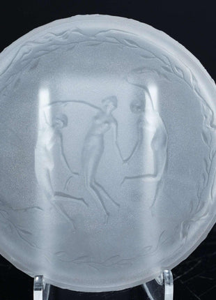 c1912 Lalique for D'Orsay Powder box with 3 Nymphs - Estate Fresh Austin