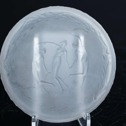 c1912 Lalique for D'Orsay Powder box with 3 Nymphs - Estate Fresh Austin