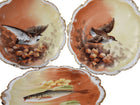 c1920 3 Limoges Game Plates - Estate Fresh Austin