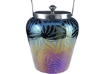 c1920 Bohemian Art Deco Iridescent art glass biscuit jar - Estate Fresh Austin