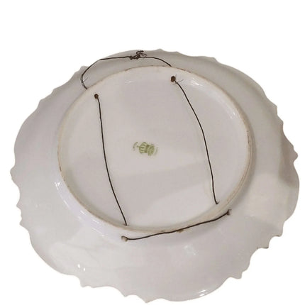 c1920 Coronet Limoges Artist Signed Fruit wall Plaque - Estate Fresh Austin