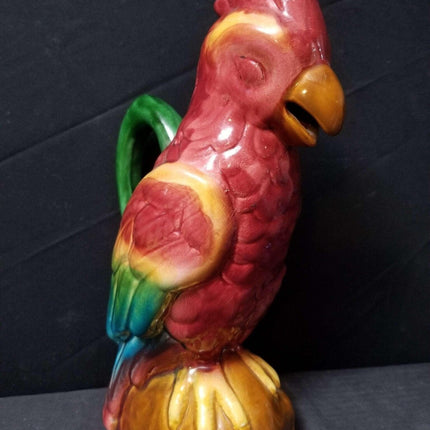 c1920 Faiencerie St. Germain French Parrot Jug 11.25" - Estate Fresh Austin