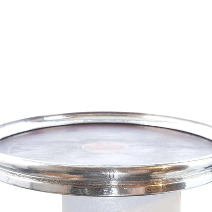 c1920 Gorham Sterling/Marquetry Art Deco Inlaid Tea tray - Estate Fresh Austin