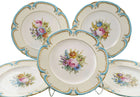 c1920 Joseph Colclough Minton Hand painted dinner plate set (5) - Estate Fresh Austin