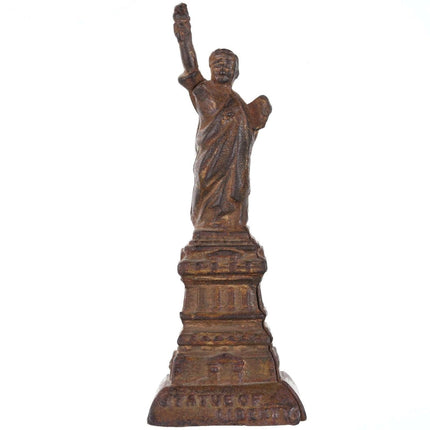 c1920 Kenton Cast Iron Statue of liberty bank - Estate Fresh Austin