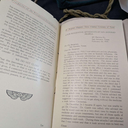 c1920 Salesman's Model San Antonio Texas Quack Medicine Radio Magnetic Nerve Vit - Estate Fresh Austin