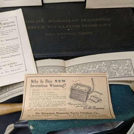 c1920 Salesman's Model San Antonio Texas Quack Medicine Radio Magnetic Nerve Vit - Estate Fresh Austin