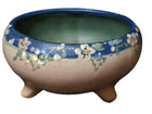 c1920 Weller Hudson Hand Painted Artist Signed 3 ftd Cachepot 5.5