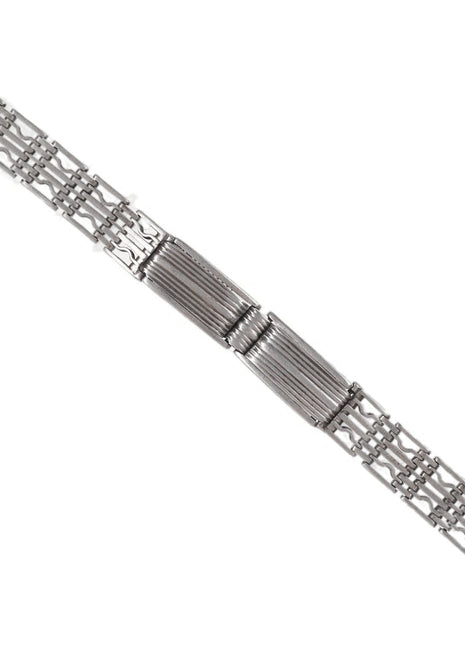 c1920's Art Deco Russian 875 Silver Ladies Watch Band - Estate Fresh Austin