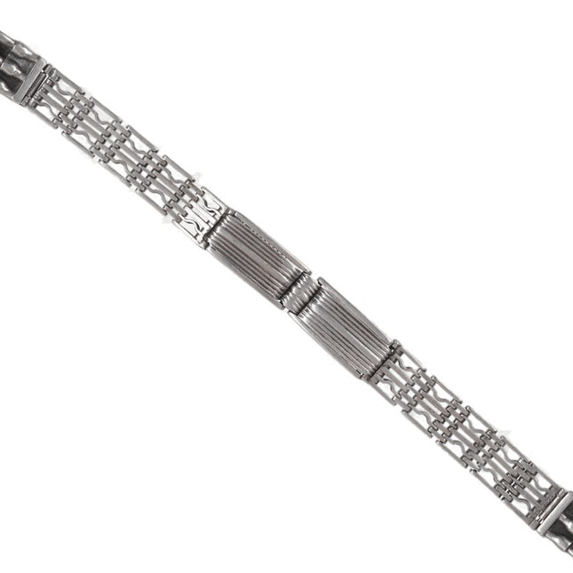 c1920's Art Deco Russian 875 Silver Ladies Watch Band - Estate Fresh Austin