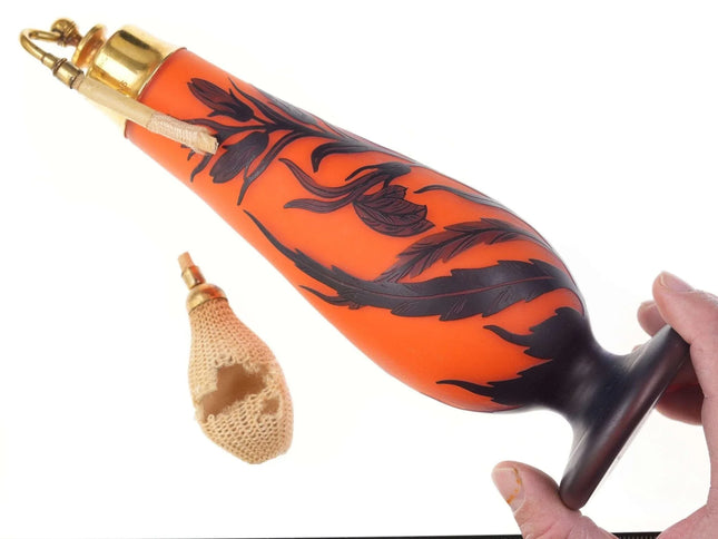 c1920's Bohemian Loetz Richard Cameo art glass perfume atomizer - Estate Fresh Austin
