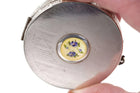 c1920's Elgin Guilloche Nickel Silver Compact - Estate Fresh Austin
