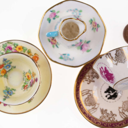 c1929 Crown Staffordshire Miniature Tea Cup and saucer, bowl and pitcher and oth - Estate Fresh Austin