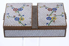 c1930 Chinese Republic Period Cloisonne 2 sided box - Estate Fresh Austin