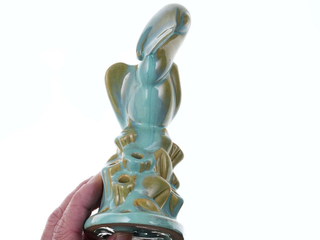 c1930 Fulper Pelican Flower Frog - Estate Fresh Austin