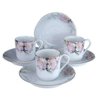 c1930 Noritake Azalea Demitasse Cups and Saucers - Estate Fresh Austin