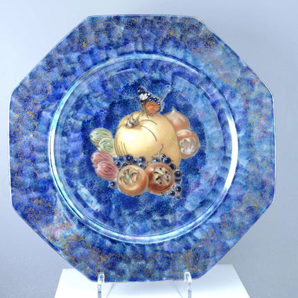 c1930 Rosenthal Elite Lustre decorated Art deco Charger Octagonal Platter with h - Estate Fresh Austin