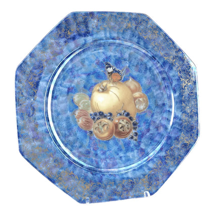 c1930 Rosenthal Elite Lustre decorated Art deco Charger Octagonal Platter with h - Estate Fresh Austin