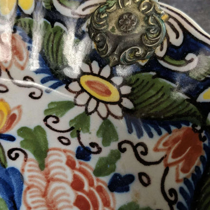 c1940 Makkum Tichelaar Delft Bowls one with Silver Handle - Estate Fresh Austin