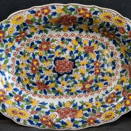 c1940 Makkum Tichelaar Delft Bowls one with Silver Handle - Estate Fresh Austin