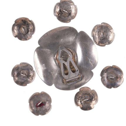 c1940 Peter Traphagen (1910 - 2000) Sterling silver clip and buttons set - Estate Fresh Austin