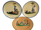 c1940 Tlaquepaque Mexican Folk Pottery Plate 9.25