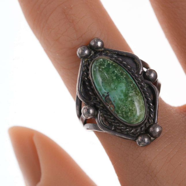 c1940's - 50's Native American sterling/turquoise ring l - Estate Fresh Austin