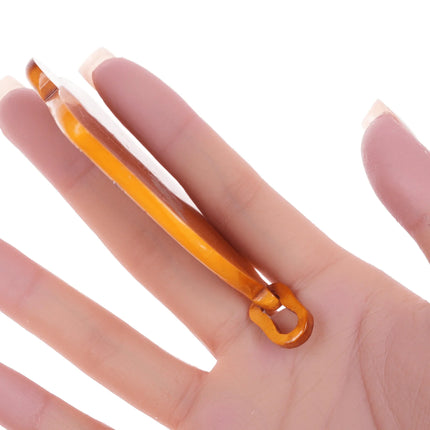 c1940's carved Butterscotch bakelite jeweled pendant - Estate Fresh Austin