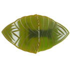 c1940's carved Green bakelite belt buckle set - Estate Fresh Austin