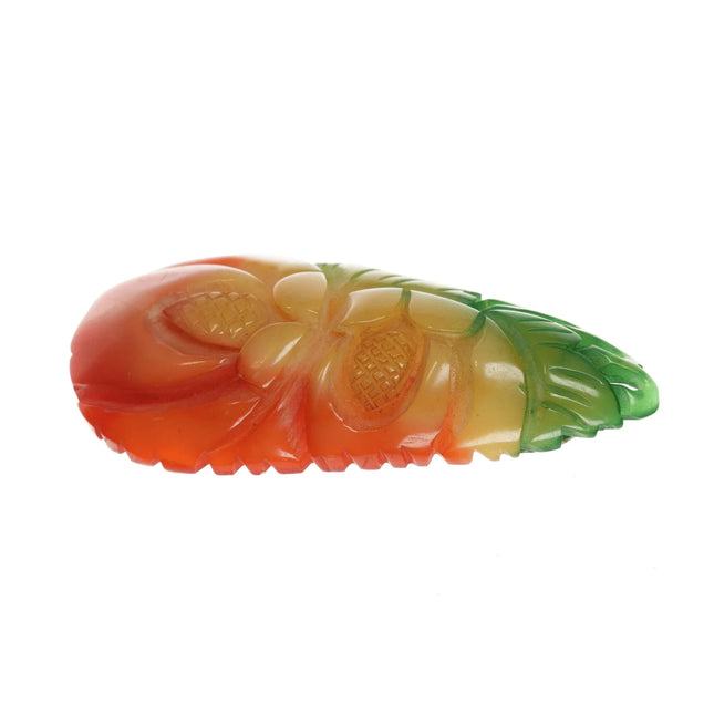 c1940's Carved Multi-color Bakelite dress clip - Estate Fresh Austin