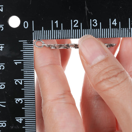 c1940's Frank Dishta Zuni silver Cross pendant flush inlay turquoise - Estate Fresh Austin