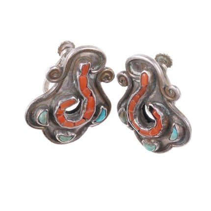 c1940's Matilde Poulat screw back earrings - Estate Fresh Austin