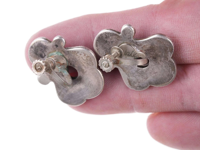 c1940's Matilde Poulat screw back earrings - Estate Fresh Austin