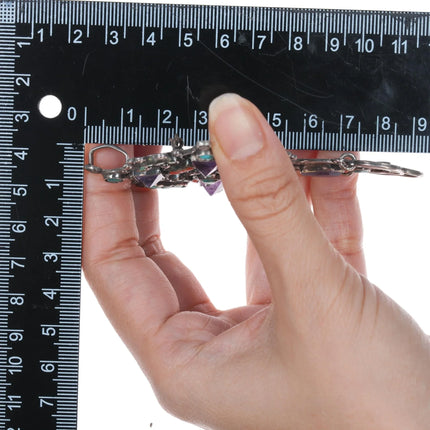 c1940's Matl Cross pendant Sterling Turquoise Amethyst and coral - Estate Fresh Austin