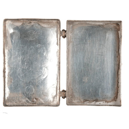 c1940's Navajo stamped silver trinket box - Estate Fresh Austin