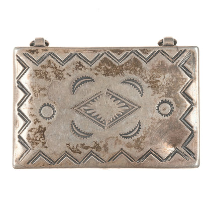 c1940's Navajo stamped silver trinket box - Estate Fresh Austin