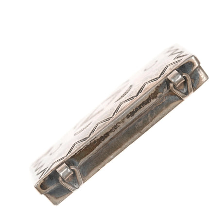 c1940's Navajo stamped silver trinket box - Estate Fresh Austin