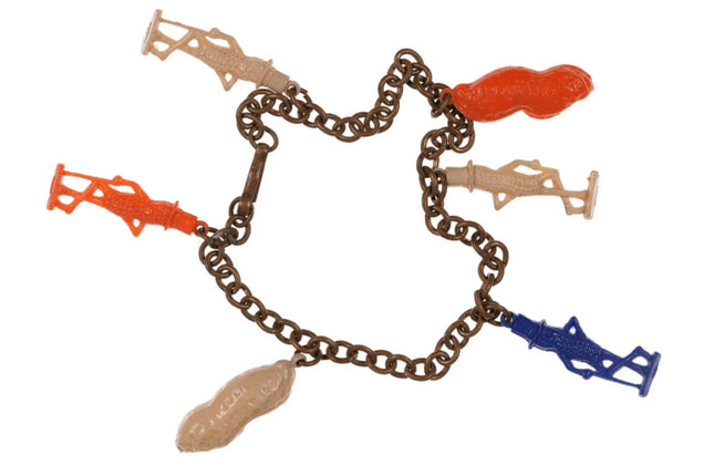 c1940's Planters Mr Peanut Charm bracelet - Estate Fresh Austin