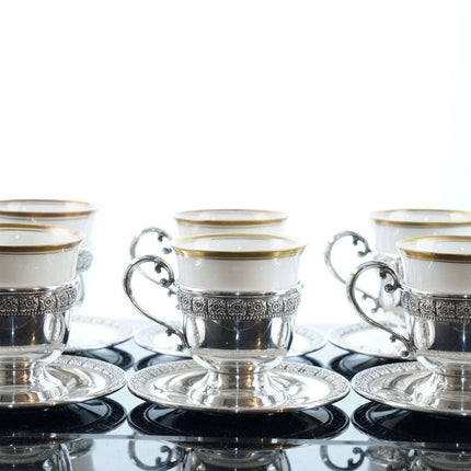 c1940's Rosenthal/Fisher Sterling Demitasse/Espresso Cup and saucer set - Estate Fresh Austin