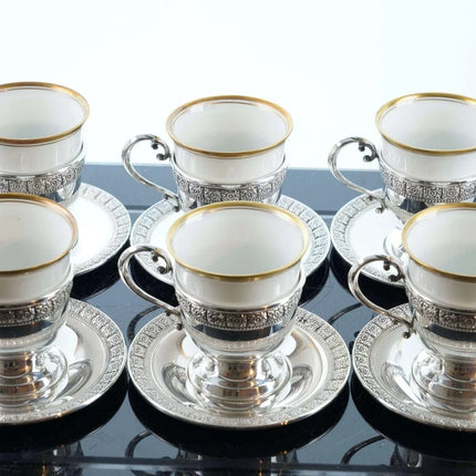 c1940's Rosenthal/Fisher Sterling Demitasse/Espresso Cup and saucer set - Estate Fresh Austin