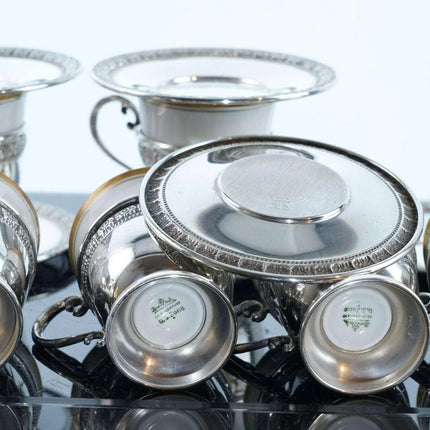 c1940's Rosenthal/Fisher Sterling Demitasse/Espresso Cup and saucer set - Estate Fresh Austin