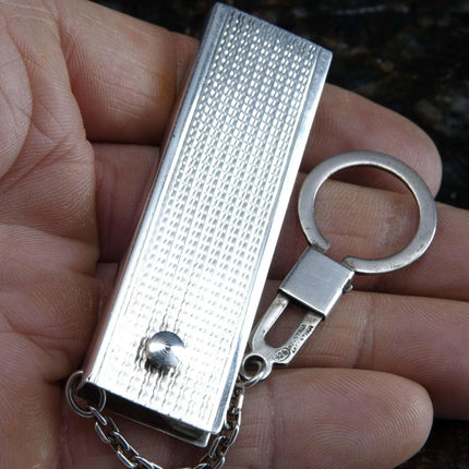 c1940's Sterling Art Deco Phone number card Holder Industria Argentina - Estate Fresh Austin