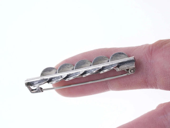 c1940's Theodore Fahrner Art deco 935 silver pin - Estate Fresh Austin