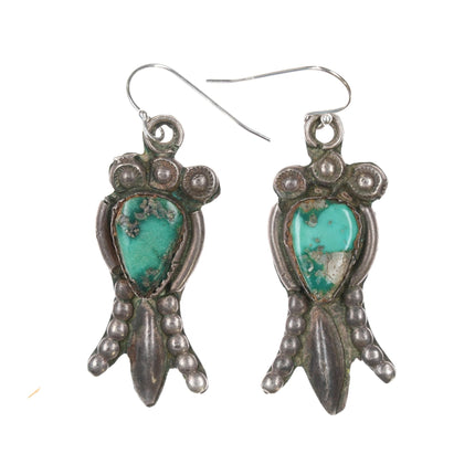 c1940's Zuni sterling and turquoise squash blossom earrings - Estate Fresh Austin