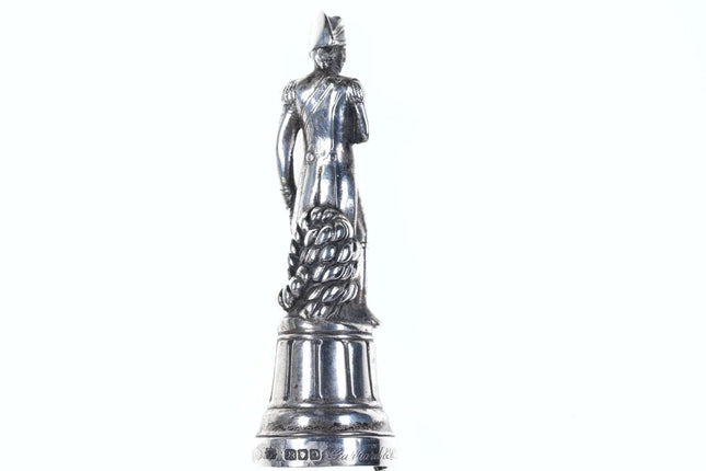 c1949 Sterling Napoleon Hood Ornament by Garrard & Co Ltd - Estate Fresh Austin
