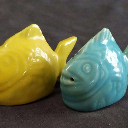 c1950 Bauer Chicken Of the Sea Advertising Salt and Pepper Shakers MINT Californ - Estate Fresh Austin