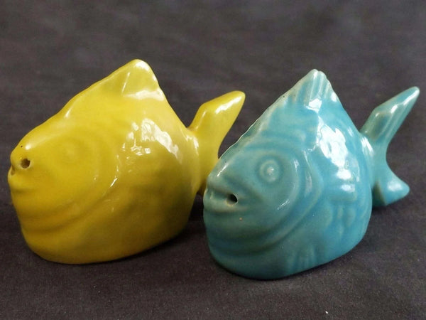 c1950 Bauer Chicken Of the Sea โฆษณาเครื่องปั้นเกลือและพริกไทย MINT Ca ...